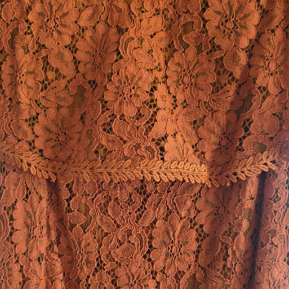 Lulu's Lace Midi Dress - Picture 2 of 3